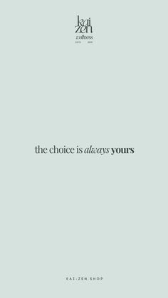 the cover of an article with text that reads,'the choice is always yours '