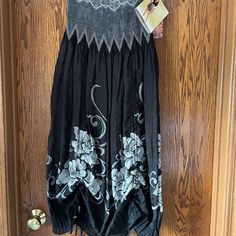 Can Be Worn In So Many Ways-With A Top Underneath, Low On Hips, Under Bustline, Strapless, Adjustable Length W Shirring At Hemline, New W Tags, Lightweight Material. One Size Fits All, Strapless Dress, Colorful Dresses, Black White, Womens Dresses, Black And White, Tags, Dresses, Women Shopping