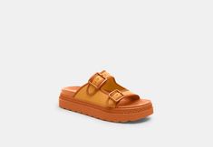 Rubber upper Man-made leather lining and footbed EVA outsole Slip on 2 heel Style No. CR875 Coach Outlet, Womens Sandals, Outlet, Slip On, Women Shoes, Sandals, Heels, Leather