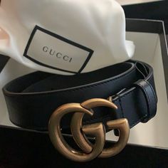 Worn Once. Don’t Need Anymore. Like Brand New Gucci Leather Belt, Gucci Leather, Small Waist, Leather Belt, Buckle, Gucci, Brand New, Leather, Women Shopping