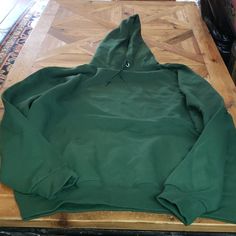 Jerzees Nublend Green Hoodie Size Large Green Hoodie For Winter, Green Hoodie Sweats For Winter, Green Winter Hoodie Sweatshirt, Green Winter Hoodie Sweats, Green Fleece Hoodie Sweater, Green Fleece Hooded Sweater, Green Winter Hoodie, Green Cotton Hoodie Sweater, Green Hoodie