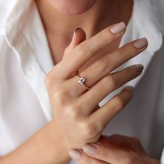 A simple yet timeless design that you can enjoy for a lifetime. We craft our pieces with the best hand-selected natural diamonds to achieve maximum sparkle while maintaining a simple elegant look. ★ Ring Features ( The model is wearing a 14k rose gold ring in the pictures)• Gold Kt: 14K Solid Gold(not filled, not vermeil, not plated)• Available Gold Color: Yellow Gold, White Gold, Rose Gold• Number of Diamonds: 4• Diamond Color-Clarity: G Color VS2 Clarity• Total Diamond Weight: 0.19 carat• We only work with real natural diamonds.• We offer a signed certificate of authenticity with each diamond ring.• Center Dimensions: 8.6 mm by 6.5 mm• Band Width: 1.4 mm Minimalist Diamond White Baguette Cut Diamond Ring, Elegant Everyday Rings With Prong Setting, Minimalist Radiant Cut Diamond Ring, Minimalist Emerald Cut Diamond Ring For Everyday, Elegant White Diamond Ring For Everyday Wear, Elegant Everyday Diamond Ring With Diamond Cut, Minimalist Solitaire Baguette Cut Diamond Ring, Elegant Everyday Diamond Ring With Baguette Diamonds, Everyday Solitaire Diamond Ring