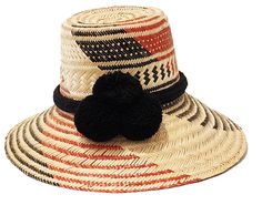 Jade Handmade Wayuu Hat - Wuitusu Handwoven Brimmed Panama Hat For Festivals, Handwoven Festival Hat, Traditional Multicolor Handmade Panama Hat, Eco-friendly Handwoven Vacation Hats, Traditional Multicolor Woven Hat, Mesh Bag, The Men, It Takes, Pom Pom