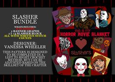 the poster for slasher and his friends'horror movies is shown in this image