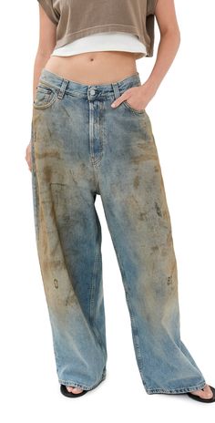 Find ACNE STUDIOS 2023f Fn Penicillin Jeans on Editorialist. Fabric: Heavyweight, non-stretch denim. Distressed design. Ankle length. Button fly. 5-pocket styling. Shell: 100% cotton. Hand wash. Made in Italy. Measurements: Measurements from size 32 Rise: 14.25in / 36cm Inseam: 26.75in / 68cm Leg opening: 21.25in / 54cm Denim Washes, Acne Jeans, Acne Studios Jeans, Denim Projects, Acne Shop, Denim Ideas, Denim Wash, Ankle Length, Stretch Denim