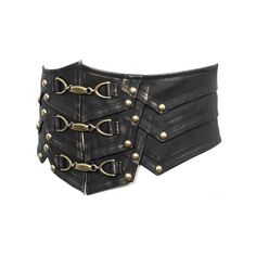 Metallic Bronze Steampunk Rock Men Leather Belts Gothic Leather Corset Belt, Steampunk Leather Corset Belt For Cosplay, Black Steampunk Corset Belt For Larp, Medieval Black Corset Belt For Festivals, Gothic Adjustable Corset Belt With Belt Included, Adjustable Gothic Corset Belt With Included Belt, Black Steampunk Corset Belt For Festival, Adjustable Black Belt Buckles With Rivets, Medieval Corset Belt For Larp With Belt Loops