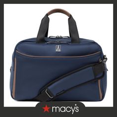 in stock Modern Blue Travel Bag For On-the-go, Blue Luggage With Sleeve For On-the-go, Blue Travel Bag With Double Handle, Blue Travel Tote Bag, Blue Satchel For Travel, Blue Travel Satchel, Blue Rectangular Laptop Bag For On-the-go, Functional Blue Duffle Bag With Adjustable Strap, Blue Satchel Bag For Business