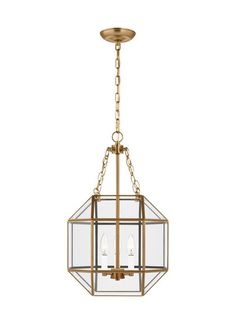 Visual Comfort Studio Suzanne Kasler Morrison Small Three Light Lantern in Satin Brass 5179403EN-848 Hallway Light Fixtures, Glass Shade Pendant Light, Visual Comfort Lighting, Large Lanterns, Candle Cover, Sea Gull Lighting, Lantern Pendant, Light Architecture, Hanging Pendant Lights