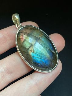 Rainbow Labradorite Pendant Sterling Silver Pendant Genuine Labradorite With Amazing Red to Blue Flash Awaken Your Inner Magic - Etsy Oval Labradorite Cabochon Jewelry, Oval Cabochon Labradorite Jewelry, Labradorite Pendant With Natural Stones, Labradorite Cabochon Gemstones For Gifts, Cabochon Labradorite Gemstones Gift, Labradorite Cabochon Oval Pendant Jewelry, Labradorite Cabochon Oval Pendant, Unique Oval Natural Gemstones, Handmade Oval Labradorite Jewelry