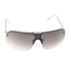 These sleek J. Ferrar men�s shield sunglasses will be a stylish addition to any wardrobe. With its slim, silver-tone wrap-around frame and sheer lenses offering UV protection, this style pairs well with chino shorts and a shirt. Features: Uv Protection, Gradient LensShape: ShieldBase Material: 90% Metal, 10% PlasticCare: Wipe CleanCountry of Origin: Imported Trendy Silver Aviator Sunglasses, Trendy Silver Metal Frame Aviator Sunglasses, Summer Silver Shield Sunglasses With Anti-reflective Coating, Trendy Silver Aviator Sunglasses With Metal Frame, Trendy Silver Aviator Sunglasses With Uva Protection, Modern Adjustable Shield Sunglasses With Gradient Lenses, Modern Silver Aviator Sunglasses With Uv Protection, Silver Rimless Aviator Sunglasses With Uv Protection, Modern Silver Aviator Sunglasses With Gradient Lenses