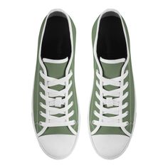 You need these unique, original and stylish fashion sneakers in the 2023 fashion color Jade to go with your wardrobe! Canvas sneakers are a classic style, updated with the latest fashion colors of 2023, which can be easily paired with any casual clothes such as dress, pants, jeans, anything, and are suitable for all year round. They are suitable for any occasion, like walking, traveling, driving, fishing, shopping, outdoor activities, and so on. These sneakers are made from durable and washable Casual Mid-top High-top Sneakers With Laces, Casual Canvas Shoes With Round Toe For Streetwear, Trendy Canvas Shoes With Rubber Sole For Sports, Casual Green Canvas Shoes With Round Toe, Trendy Sports Canvas Shoes With Rubber Sole, Casual Mid-top Canvas Shoes With Laces, Trendy Green Lace-up Canvas Shoes, Casual High-top Sneakers With White Sole And Laces, Casual Sneakers With Vulcanized Sole For Streetwear