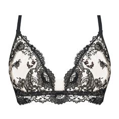 Triangle bra wireless I.D. SARRIERI Black Tattoo Elegant Seamless Triangle Bra, Elegant Triangle Top Bra With Delicate Straps, Elegant Triangle Top Bra With Built-in Support, Elegant Seamless Bra For Party, Elegant Seamless Party Bra, Chic Evening Bra With Triangle Top, Elegant Party Bra With Triangle Top, Elegant Evening Bra With Delicate Straps, Luxury Full Cup Bra