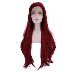 The wig is very fashionable and changeable, you can make it into any style according to your need. It's time to show your ingenious skills. Breathable high elastic net, and lightweight, make you feel very comfortable when you wear this lace hairline front wig. This cute wig is also a great gift for your friends or family. It is a Long-Lasting hairstyle; reusable, washable, washing with shampoo in cold water. Lace front wigs with realistic hairlines make it just like your own hair, everyone will Cute Wig, Hair For Women, Real Hair, Straight Hair, Hair Wigs, Synthetic Wigs, Synthetic Fiber, Lace Front Wigs, Heat Resistant