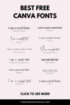 the best free canva font generator for any type of font that you want to use