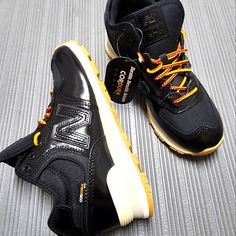 New Without Box Cordura Hiking Boots Leather Sneakers With Reinforced Toe For Streetwear, Shoes New Balance, New Balance Black, New Balance 574, Hiking Boot, Leather High Tops, New Balance Shoes, Box Color, Black Cream