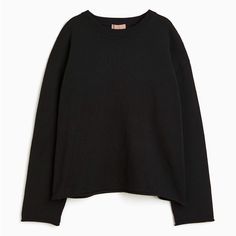 Brand New, With Tags As Pictured, Never Worn. Selling Because I Missed The Return Window. H&M Fine Knit Sweater In Black Loose-Fit Sweater In A Soft, Fine Knit With Round Ribbed Neckline, Heavily Dropped Shoulders And Long Sleeves. Straight, Roll-Edge Hem. Oversized Knitted Tops For Work, H&m Knitted Long Sleeve Tops, H&m Long Sleeve Knitted Tops, H&m Cotton Sweater For Fall, H&m Textured Knit Tops For Fall, H&m Knit Tops For Fall, H&m Black Casual Sweater, H&m Long Sleeve Tops With Ribbed Cuffs, Fall Knit Tops By H&m