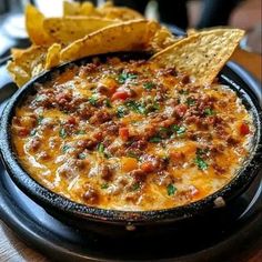 Meaty Texas Trash Dip, Trash Dip Recipe, Texas Trash Dip, Texas Trash, Crescent Recipes, Popcorn Shrimp, Shrimp Scampi Recipe, Crowd Pleasing Recipes, Ground Sausage