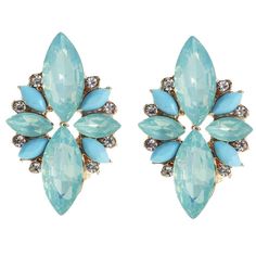 PRICES MAY VARY. Vintage Retro Style Sea Foam Mint Green Tiffan Teal Blue Opal Rhinestone Wedding Bridal Prom Cluster Earrings Unique cluster open triangle design. Size approx: .75" inches wide x 1.35" inches long Great gift for collectors and lovers of vintage retro style fashion earrings Perfect Gatsby party, costume ball, prom, formal or bridal wedding accessory These vintage retro style aqua teal opal rhinestone antique style pierced earrings will add a touch of sparkle and elegance to dress Punk Rock Jewelry, Gem Earrings, Rhinestone Wedding, White Rhinestone, Cluster Earrings, Green Turquoise, Bridesmaid Earrings, Green Crystals, Vintage Rhinestone