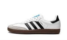 Born on the soccer field, the Samba is a timeless icon of street style. These shoes stay true to their legacy with a soft leather upper and suede overlays. Adidas Retro Skate Shoes With Gum Sole, Retro Adidas Skate Shoes With Gum Sole, Adidas Leather Skateboarding Sneakers, Adidas White Suede Skate Shoes, Adidas Leather Sneakers For Skateboarding, Adidas Sneakers For Sports With Contrasting Heel, Adidas Sneakers With Contrasting Heel Counter For Streetwear, Casual Skate Shoes With Contrasting Heel For Streetwear, Casual Skate Shoes With Contrasting Heel Counter