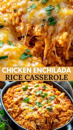 Dinner Ideas Recipes Chicken, Dinner Ideas Chicken Enchiladas, Healthy Cheap Chicken Recipes, 1 Pot Rice Meals, Meals Made With Rice, Spanish Rice Casserole Recipes, Supper Ideas Rice, Meal Prep For The Week Mexican, Suppers With Chicken