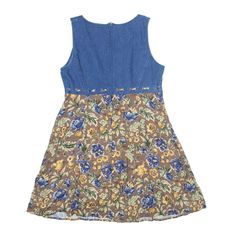 Item is in good used condition. >Size: UK 12 >Armpit To Armpit: 17" >Armpit To Cuff: N/A" >Collar To Hem: 34" Retro Fitted Sleeveless Sundress, 90s Floral, All That Jazz, Wholesale Shoes, Floral Sleeveless, Beauty Bag, Cardigan Coat, Active Wear Tops