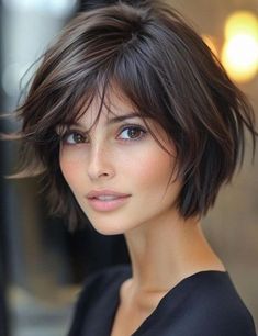 A broad spectrum of haircuts exists today, yet there’s still a lingering opinion that long hair equals femininity. #short #hairstyle #women Bobs With Layers, Bob Cut Hairstyles, Bob With Layers, Hairstyle Bob, Second Day Hairstyles, Corte Bob, Layered Bob Hairstyles, Layered Bob, Brown Blonde Hair