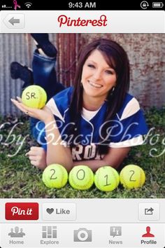 This is what I'm doing for my pictures next season Softball Photography, Softball Senior Pictures, Softball Pictures, Senior Picture Ideas, Team Pictures, Softball Team, Senior Pictures Poses, Grad Pics, Senior Poses