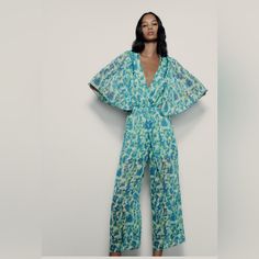 Reposhing This Item I Purchased From @Kwarren91716. Loved It, But Ready To Rotate For Something New. Questions? Leave A Comment Below! Green V-neck Jumpsuit For Beach Season, Zara Green V-neck Jumpsuits And Rompers, Blue Summer Overalls, Zara V-neck Jumpsuits And Rompers For Loungewear, Zara Jumpsuits And Rompers For Spring Loungewear, Spring Beachwear Overalls And Rompers, Spring Beachwear Overall Jumpsuits And Rompers, Spring Beachwear Jumpsuit In Overall Style, Beachwear Jumpsuits And Rompers For Spring