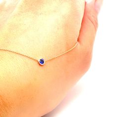 "Blue Sapphire Necklace, 14K Gold, Bezel Necklace, Delicate, Genuine Blue Sapphire Necklace, Birthstone Jewelry, September Birthstone, New Baby Gift, Push Present, Birthday Gift, Girlfriend Gift, Gemstone Jewelry, Natural Sapphire, Everyday Necklace, Dainty Gold Necklace, Gift, BrookeMicheleDesigns Our affinity for gemstone necklaces continues with our NEW Genuine Blue Sapphire Bezel Necklace, a modern & classic design true to the Brooke Michele Designs aesthetic. This necklace is the perfec Gold Tanzanite Jewelry With Bezel Setting, Elegant Blue Jewelry With Bezel Setting, Luxury Blue Birthstone Jewelry, Blue Sapphire Birthstone Necklace For Anniversary, Blue Fine Jewelry With Bezel Setting, Elegant Sapphire Jewelry With Bezel Setting, Blue Bezel Setting Fine Jewelry, Dainty Blue Sapphire Jewelry, Elegant Blue Jewelry With Smooth Bezel