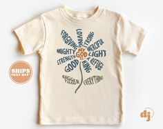 Christian Shirts for Kids - My God Is... shirt - Jesus Pink Natural Infant, Toddler & Youth Tee #6126 All of the shirts and bodysuits at our shop are CPSIA compliant. We only use Eco-friendly, water-based inks that are also CPSIA compliant and boasts strong washability (highest score on AATCC wash test).  So rest assure to put them on your little ones!  ** COLOR OF T-SHIRTS WILL VARY SLIGHTLY DUE TO LIGHTING AND/OR MONITOR SETTINGS ** DETAILS OF BABY BODYSUITS & T-SHIRTS MAY VARY SLIGHTLY FROM P Scripture Shirt For Kids, Let Your Light Shine Shirt, Christian Toddler Shirts, Kids Christian Shirts, Christian Kids Shirts, Jesus Apparel, Christian Products, Kids Shirts Design, Christian Shirts Designs