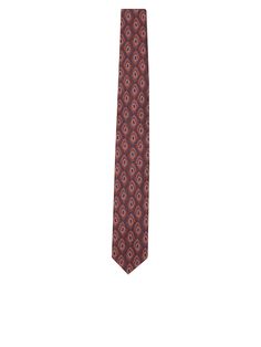 A refined Lardini tie, featuring an elegant geometric design on a beige background, adding a touch of class to any formal outfit.Composition: 100% Silk Tailored Elegant Ties For Business, Elegant Tailored Ties For Business, Modern Fitted Ties For Formal Occasions, Luxury Ties For Workwear, Luxury Standard Tie For Work, Elegant Standard Ties For Business, Red Elegant Suit And Tie Accessories For Workwear, Elegant Fitted Red Neckwear, Classic Patterned Suit And Tie Accessories