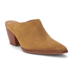 Hop on the TREND TRAIN with these super cute Pointed Toe Suede Mules. The color is chef's kiss for fall. Comfortable enough for all day wear, these new mules from Matisse will become your go to this season. The heel is not too high and the style is perfect. If you live in the south, this will be a good shoe for most of the winter. Suede upper Manmade outsole 2.5 in/6.35 cm heel Textile lining Padded insole Leather stacked heel Imported Fall Stacked Heel Closed Toe Heels, Trendy Stacked Heel Mules For Work, Trendy Mules With Stacked Heel For Work, Trendy Workwear Mules With Stacked Heel, Spring Slip-on Mules With Reinforced Heel, Trendy Mules With Reinforced Heel, Trendy Spring Mules With Reinforced Heel, Trendy Pointed Toe Mules With Stacked Heel, Trendy Heels With Leather Sole For Fall