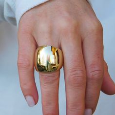 Statement Ring Gold, Dome Ring Gold, Bi Color Ring, Two Tone Ring, Gold and Silver Ring, Band Ring Gold, Chunky Gold Ring, Bombe Ring Gold - Etsy Bombe Ring, Gold Dome Ring, Gold And Silver Ring, Two Tone Ring, Silver Ring Band, Gold Statement Ring, Dome Ring, Gold And Silver Rings, Gold Band Ring