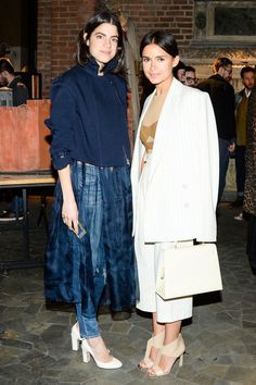 Leandra & Mira Leandra Medine Style, Dress Over Pants, Leandra Medine, Miroslava Duma, Milan Fashion Weeks, Style Crush, Fall 2014, Milan Fashion Week