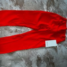 Brand New!!! Size 6 Lululemon Leggings. Tags Still On Them. Never Worn. Red Compressive Gym Leggings, Compressive Red Gym Leggings, Red Compressive Yoga Bottoms, Red Compressive Yoga Pants, Red High Stretch Yoga Pants For Pilates, Stretch Red Pants For Pilates, Red Compressive Yoga Pants For Pilates, High Stretch Red Yoga Pants For Pilates, Compressive Red Yoga Pants For Pilates