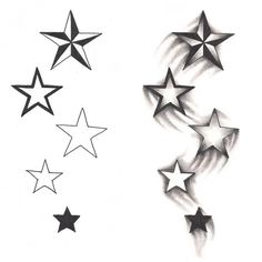 the stars are drawn in different ways