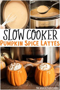 this slow cooker pumpkin spice latte recipe is so delicious and easy to make