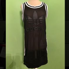 Adidas Mesh Tank Dress. Never Worn With Tags. Sleeveless Streetwear Summer Dresses, Sleeveless Summer Streetwear Dresses, Sporty Black Summer Dress, Sleeveless Streetwear Dress, Adidas Sporty Summer Dresses, Sporty Adidas Summer Dresses, Sporty Black Mini Dress, Sporty Black Spring Dress, Sporty Black Dress For Spring