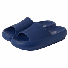 32 Degrees Women's Cloud Slide | Slip-On | Waterproof | Pillow-Like Comfort | Lightweight, Navy, Sizes Small Medium Large New In Box Blue Non-slip Slides For Vacation, Non-slip Blue Slides For Vacation, Breathable Blue Sandals For Vacation, Comfortable Slip-resistant Blue Sandals, Sporty Blue Slides For Vacation, Blue Sporty Sandals With Slip-resistant Sole, Blue Breathable Slide Sandals, Blue Sporty Slip-resistant Sandals, Blue Slip-resistant Sandals For Outdoor