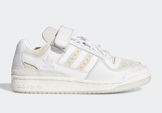 Size 11.5 - adidas Forum Low x Ivy Park White 2020. NEW WITH BOX. SHIPPED WITH UPS GROUND MAIL OR SIMILAR. 100% AUTHENTIC. SOLD OUT. RARE The Adidas Ivy Park x Forum Low 'White' is a sleek and stylish update to the classic hoops shoe. This low-top sneaker is crafted from premium suede and leather, with a looped lacing system and an adjustable strap for a secure fit. The tongue is updated with Ivy Park branding, while EVA cushioning provides comfort and support. A translucent rubber outsole compl Adidas Ivy Park, Adidas Forum Low, Forum Low, Adidas Forum, Ivy Park, Swag Shoes, Womens Athletic Shoes, Dream Shoes, Trendy Shoes