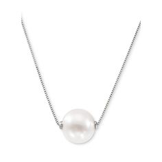 in stock Classic Necklace With Round Pendant And Sterling Silver Clasp, Classic Necklace With Sterling Silver Clasp And Round Pendant, Classic Necklace With Sterling Silver Round Pendant, Classic Single Strand Sterling Silver Necklace, Classic Round Necklace With Polished Finish, Classic Akoya Pearl Necklace With Round Pendant, Classic Akoya Pearl Round Pendant Necklace, Sterling Silver Single Strand Pearl Necklace, Classic Round Necklaces With Pearl Pendant