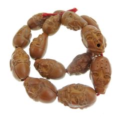 Antique Chinese 15 Carved Face Head Olive Pit Nut Prayer Beads Necklace Hediao | eBay Fantasy Accessories, Festival Sunglasses, Unique Womens Fashion, Animal Bag, Unusual Jewelry, Prayer Beads, Beads Necklace, Beaded Necklace, Fashion Accessories