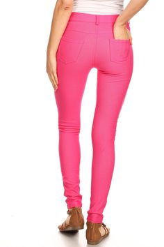 Make Your Move High Rise Jegging – ICONOFLASH Trendy High Stretch Solid Color Jeans, Stretch Pink Jeans For Fall, Trendy High Stretch Jeans, Pink Stretch Jeans For Fall, High Stretch Straight Leg Jeggings For Spring, Fitted Full Length Solid Jeggings, Trendy Tight Full-length Jeans, Trendy High Stretch Jeggings For Fall, Trendy High-stretch Jeggings For Fall