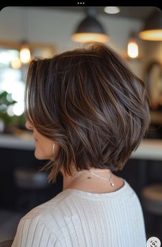 Short Bob Haircuts Thick Hair, Pixie Hairstyles For Wavy Hair, Unique Hair Cuts For Women, Long Vs Short Hair Before And After, Sleek Short Hair, Stacked Hair, Really Short Hair, Short Hair Trends, Shoulder Length Hair Cuts