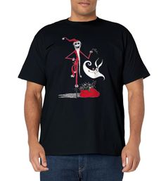 PRICES MAY VARY. Official Disney Merchandise Disney Nightmare Before Christmas Holiday T Shirts for Boys, Girls, Men, and Women; Boys’ Jack Skellington T Shirts; Festive Shirts; Holiday Tee Shirts; Disney Shirts Lightweight, Classic fit, Double-needle sleeve and bottom hem Christmas Themed Graphic Print T-shirt, Holiday T-shirt With Character Print And Crew Neck, Holiday Crew Neck T-shirt With Character Print, Disney Graphic Print T-shirt For Holiday, Disney Crew Neck T-shirt For Holiday, Disney Holiday Crew Neck T-shirt, Holiday Disney Crew Neck T-shirt, Christmas Themed Short Sleeve Tops, Holiday T Shirts