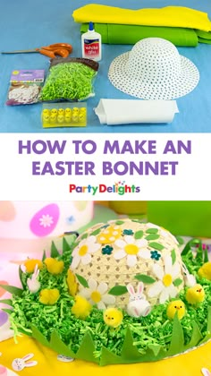 how to make an easter bonnet party delights with eggs, flowers and other decorations