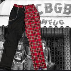 New Hot Topic Womens Small Split Leg Red Plaid Black Pants Trouser W/Chain Punk Sometimes It's Hard To Make Up Your Mind On Which Pair Of Pants To Wear. We've Made It So You Don't Have To Decide! These Pants Feature One Solid Black Leg, One Red, White And Black Plaid Leg, Detachable Chain, Four Pockets And An Elasticated Section In The Waistband For A Close And Comfy Fit. Women’s Small -See Photos Condition: New With Tags If You Have Any Questions, Or Need Additional Photos Please Message Me So Trendy Black Pants For Cosplay, Trendy Cotton Bottoms For Cosplay, Punk Style Cotton Pants For Cosplay, High Waist Grunge Pants For Cosplay, Grunge High Waist Pants For Cosplay, Grunge Pants For Fall Cosplay, Grunge Style Pants For Fall Cosplay, Grunge Style Pants For Cosplay In Fall, Cotton Bottoms For Cosplay In Fall