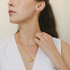 A shimmering snake chain necklace with the perfect amount of glimmer. Wear it solo or layered alongside your favorite pendants and chains (it plays well with others!). 17.5" in length. Our materials make for an amazing, high quality, seamless, jewelry piece with longevity. Our necklaces are plated with 18k gold, 18k rose gold, or rhodium and finished with a protective coating. A little secret we’ll keep between us: it looks way more than it costs. Snake Chain Necklace, Between Us, Delicate Jewelry, Silver Chain Necklace, Rose Gold Necklace, Snake Chain, 18k Rose Gold, Jewelry Branding, Silver Necklaces