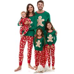 Holiday fun never looked better! Whether youre baking, lounging or singing carols around the tree, do it in adorable style with Derek Hearts Matching Christmas Pajamas. Get in on the act with these cozy and colorful pajamas featuring a cheery front graphic of everyones favorite holiday cookie and coordinating print pants! So fun and festive, these jammies are an ideal pick for family fun time and of course, family photos. Size: M.  Color: Green.  Gender: male.  Age Group: adult. Colorful Pajamas, Heart Gingerbread, Christmas Pajamas Kids, Adorable Style, Matching Family Christmas Pajamas, Family Pajama Sets, Matching Christmas Pajamas, Christmas Pajama Set, Mens Pajamas Set