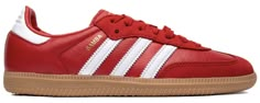 PRICES MAY VARY. Runs Large; consider selecting the next size down for your best fit Originally designed to protect soccer players’ feet during winter, the adidas Samba has transcended its sports function but still maintains its aesthetic appeal. Red Adidas Shoes, Samba Shoes, Adidas Samba Og, Samba Og, Leopard Skirt, Adidas Womens, Red Sneakers, Red Adidas, Adidas Gazelle